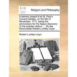   Robert Lumley Lloyd  (9781171126508) Robert Lumley Lloyd Books