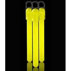  25 6 Standard Glow Sticks Yellow Toys & Games