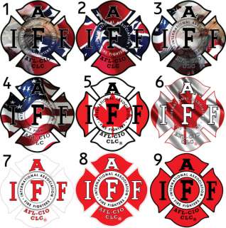 One   4 IAFF Firefighter Sticker Decal 36 Options  