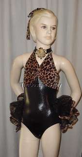 SASSY CAT Leopard Jazz Tap Dance Costume SIZE CHOICES  