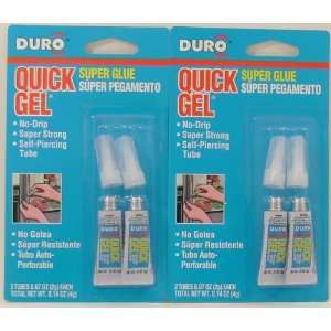  Duro Super Glue Quick Gel Two Tube Pack 2pk  