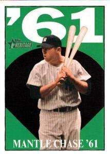 MICKEY MANTLE 2010 TOPPS HERITAGE CHASE 61 #13 BJ730  