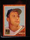 Mickey Mantle 1962 Topps 200 Nice  