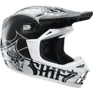  Fox Racing SHIFT Riot Helmet Suicidal Black/White XS 