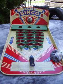 Vintage Marble Bingo Game in VGC.  