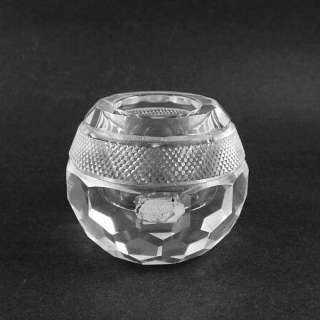 Post House Hand Cut Lead Crystal Votive Candle Holder Japan  