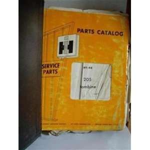 HT 48 205 combine parts catalog International harvester  