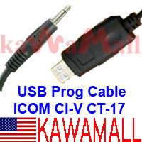 USB Programming CI V interface cable for ICOM USA Radio  