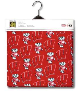 Our wide Wisconsin Badgers fabric provides 22% more fabric than 