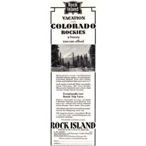  Print Ad 1932 Rock Island Colorado Rockies Rock Island Books