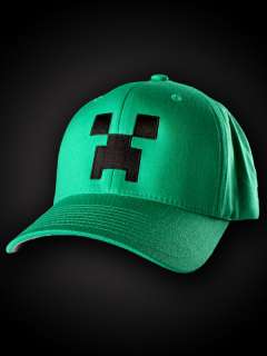 Minecraft Creeper Flexfit Hat NEW Gamer Licensed Fitted  
