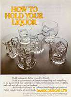 1969 Dansk Bar Crystal Glassware Photo vintage print ad  