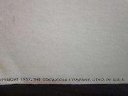 1950s Large Coca Cola Cardboard Display Sign L@@K  