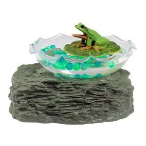 Warm Fuzzy Toys Frog Lotus Basin