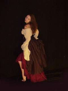RENAISSANCE Medieval Costume Youth Child Accent Over Top Skirt 