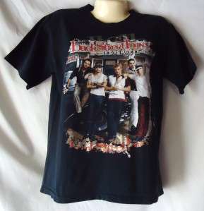 Backstreet Boys Black 2005 Never Gone Concert T Shirt Size Small 