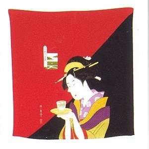  Japanese Geisha Furoshiki Gift Wrapping Cloth #P1813 RB 