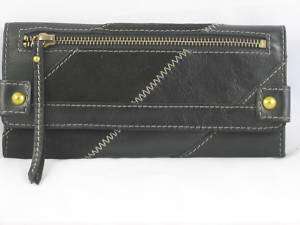 Fossil Fifty Four Black Whitney Clutch Wallet NWT $95  