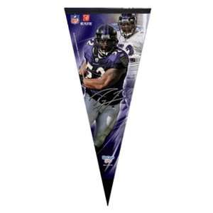  NFL Baltimore Ravens #52 Ray Lewis Purple 17 x 40 Player 