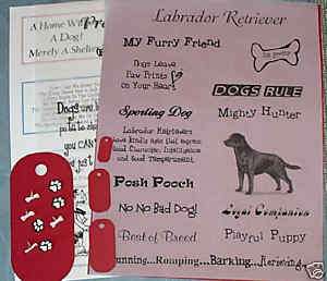 Scrapbook CHOCOLATE LABRADOR RETRIEVER Dog Kit SMDTS  