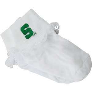  Michigan State Spartans Toddler Girls White Lace Ankle 