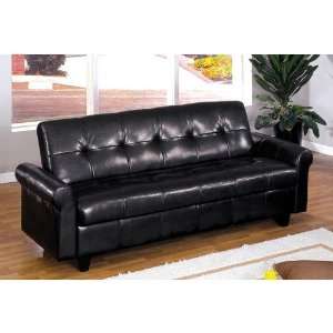  Hokku Designs Paracas Leatherette Convertible Sofa with 