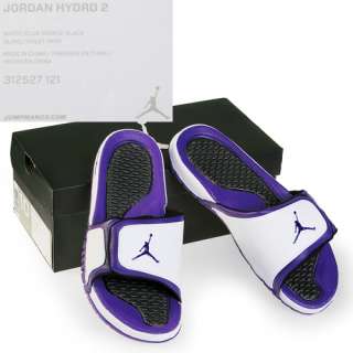 NIKE JORDAN HYDRO 2 MENS Size 12 White Club Sandals Slides Slippers 
