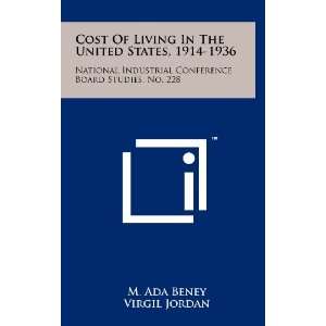  Cost Of Living In The United States, 1914 1936 National 
