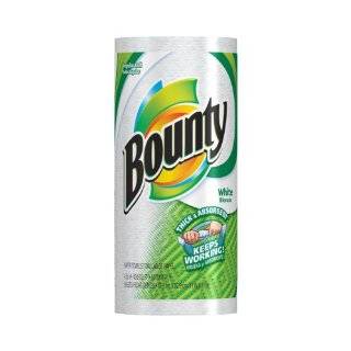  Bounty Paper Towels, White, Regular Roll (Pack of 30 