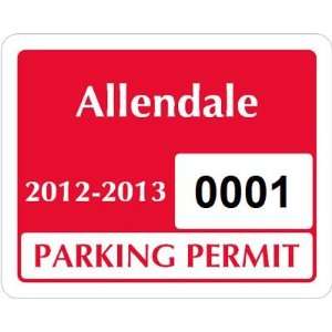  Parking Labels   Design CD2 Reflective Permanent Permit, 2 