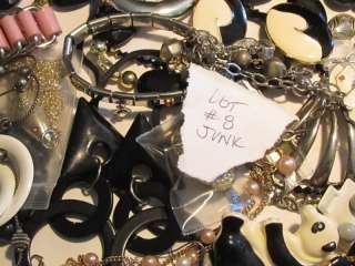 Vintage Junk Jewelry Craft Lot*Necklaces earrings +*lbs*Creative Reuse 