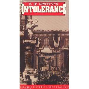  Intolerance [VHS] Mae Marsh, Lillian Gish, Robert Harron 
