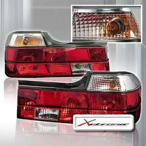  88 94 BMW 7 series E32 Tail Lights   Red Clear (pair 