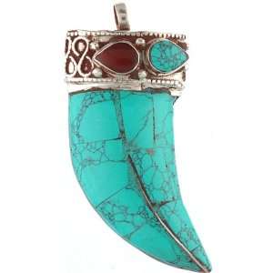  Claw Shaped Inlay Pendant   Sterling Silver Everything 