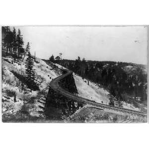 Famous S bridge,trestles,railroads,Alamogordo,Cloudcroft,New Mexico,NM 