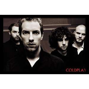 Coldplay The Band, 20 x 30 Poster Print, Framed, Special Edition 