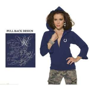 Indianapolis Colts Womens Full Zip Ruffled Hoody   by 