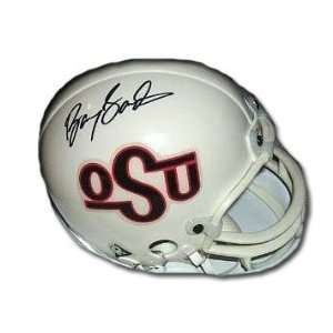 Barry Sanders Detroit Lions Signed Mini Helmet Oklahoma State Sooners 