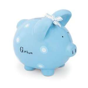  this little piggy blue personalized bank Toys & Games