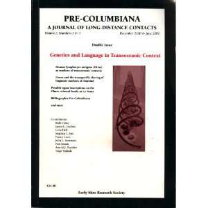  Pre Columbiana A Journal of Long Distance Contacts. December 