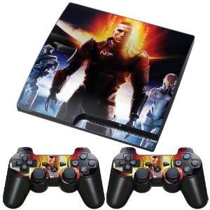 Meestick Mass Effect Vinyl Adhesive Decal Skin for Playstation Slim