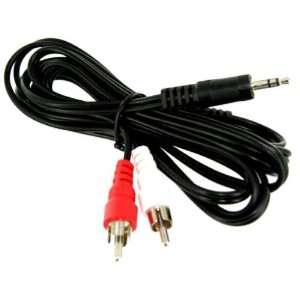    3.5mm Stereo Male to Dual RCA Male Y Cable, 6 FT. Electronics