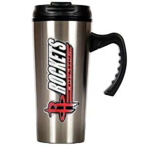  Houston Rockets 16oz Stainless Steel Travel Mug Sports 