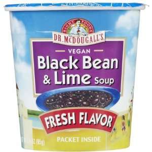  Dr. McDougalls Vegan Black Bean & Lime Soup  3.4 oz, 6 ct 