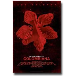  Columbiana Flyer   Teaser 11 X 17   2011 Movie Zoe Saldana 