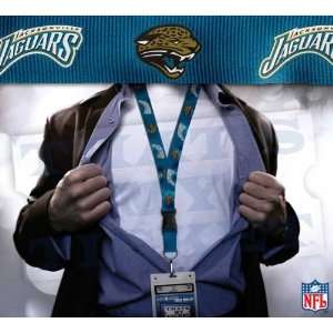  Jaguars NFL Lanyard Key Chain & Ticket Holder   Teal 
