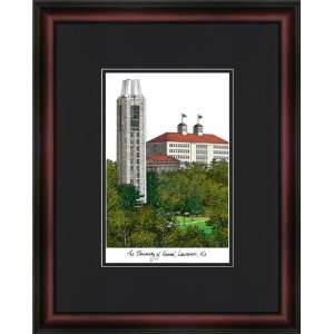 University of Kansas Campus Lithograph Picture  Sports 