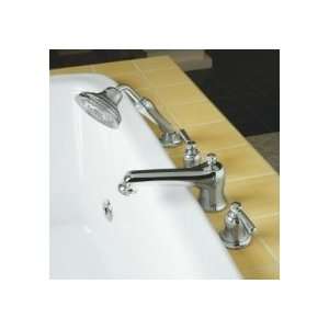 Kohler Deck Mount Bath Faucet Trim w/Metal Lever Handles K T10592 4 CP 