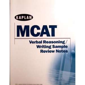  MCAT Review Notes Verbal Reasoning & Writing Sample 