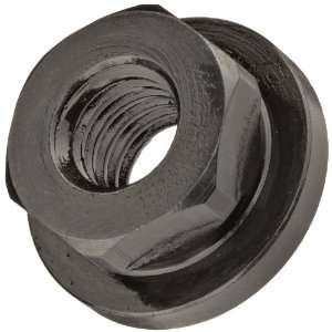 TE CO Flanged Hex Nut, 12L14 Steel With Black Oxide Finish, UNC 5/16 